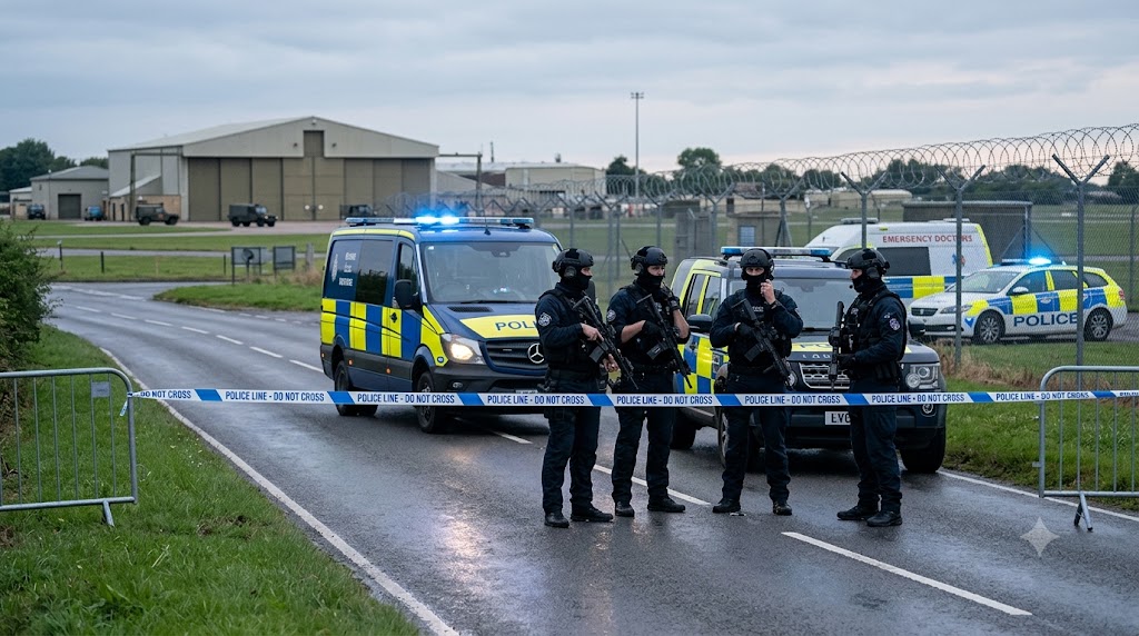Five Men Held as Counter-Terror Police Investigate RAF Fairford Incident