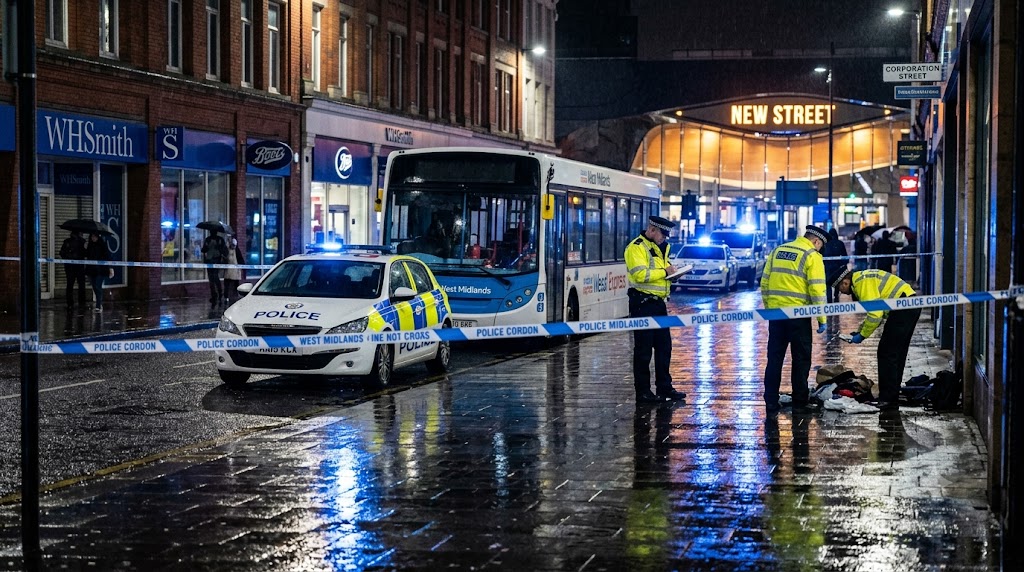 Birmingham Bus Stabbing: Three Arrested After Man Seriously Injured in City Centre Attack